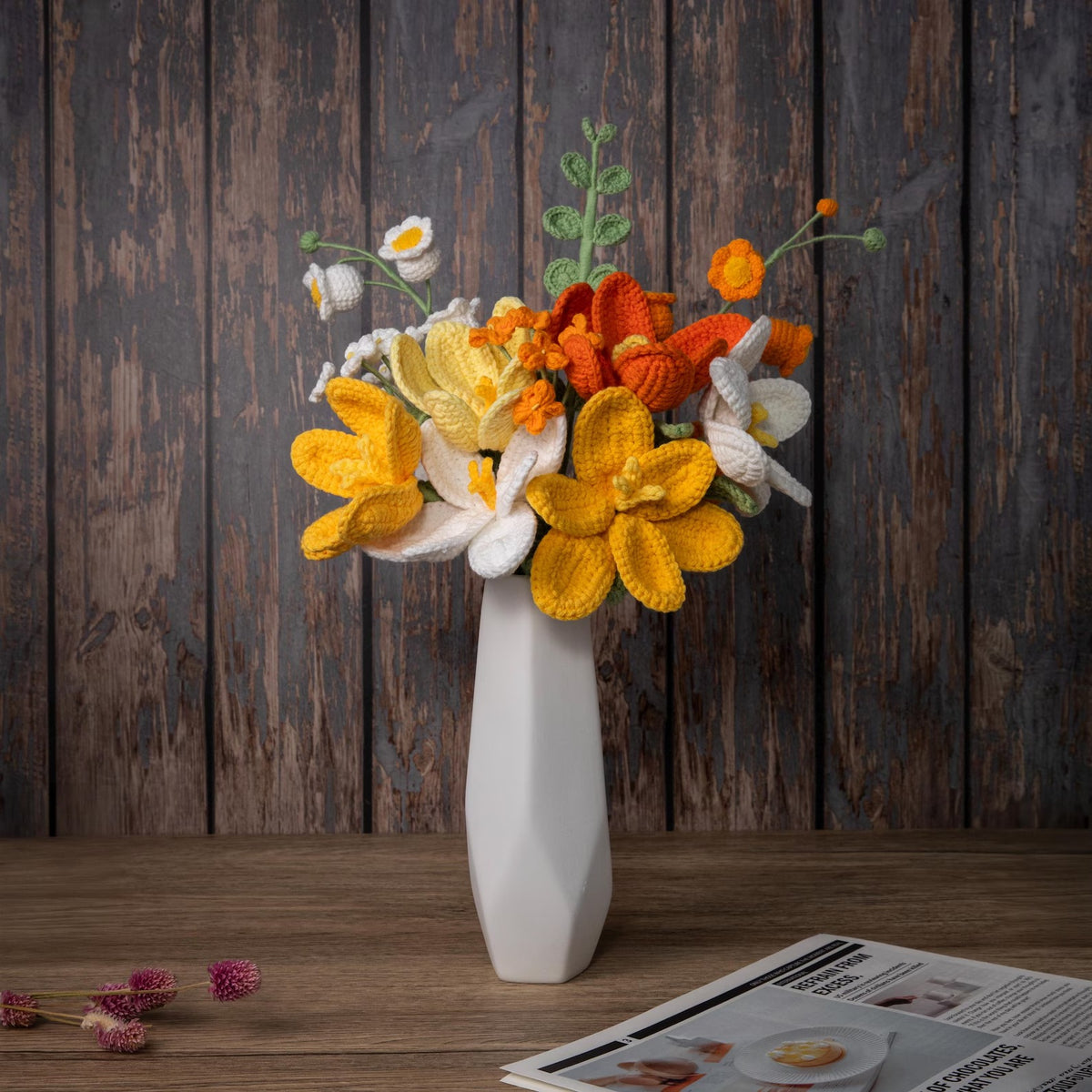 Handmade Crochet Flower Bouquet