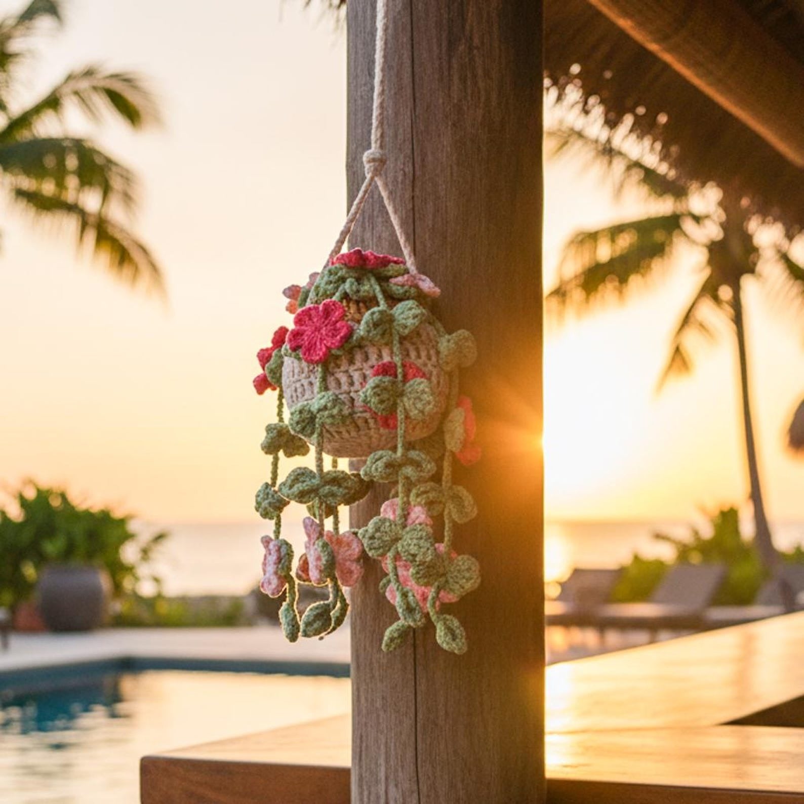 Crochet Plant Hanging Basket