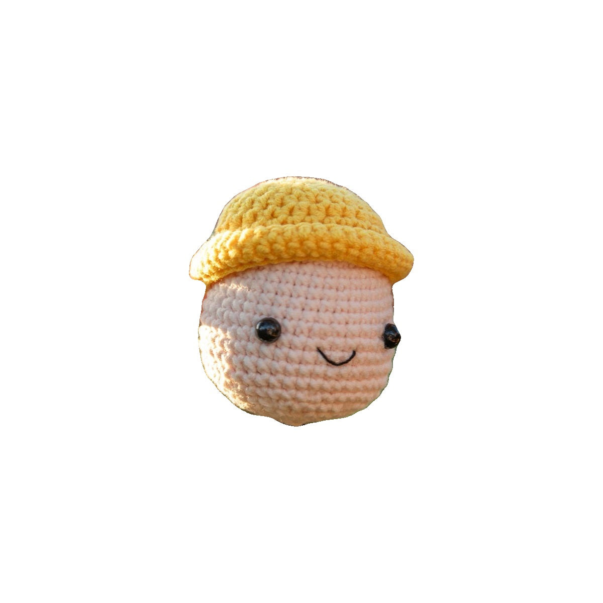 Crochet SunFlower Turtle Car Key Cover - white background main image