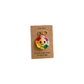 Rainbow Smiley Sun Crochet Keychain, Handmade SunFlower Charm, Cute Bag Pendant, Positive Lucky Gift - white background main image
